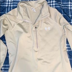 Under armour pull over tan medium
